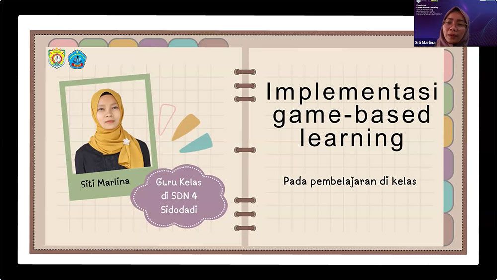 Webinar LearningRoom Teacher Community - Siti Marlina, Guru SDN 4 Sidodadi, Implementasi Game-Based Learning di Kelas 01