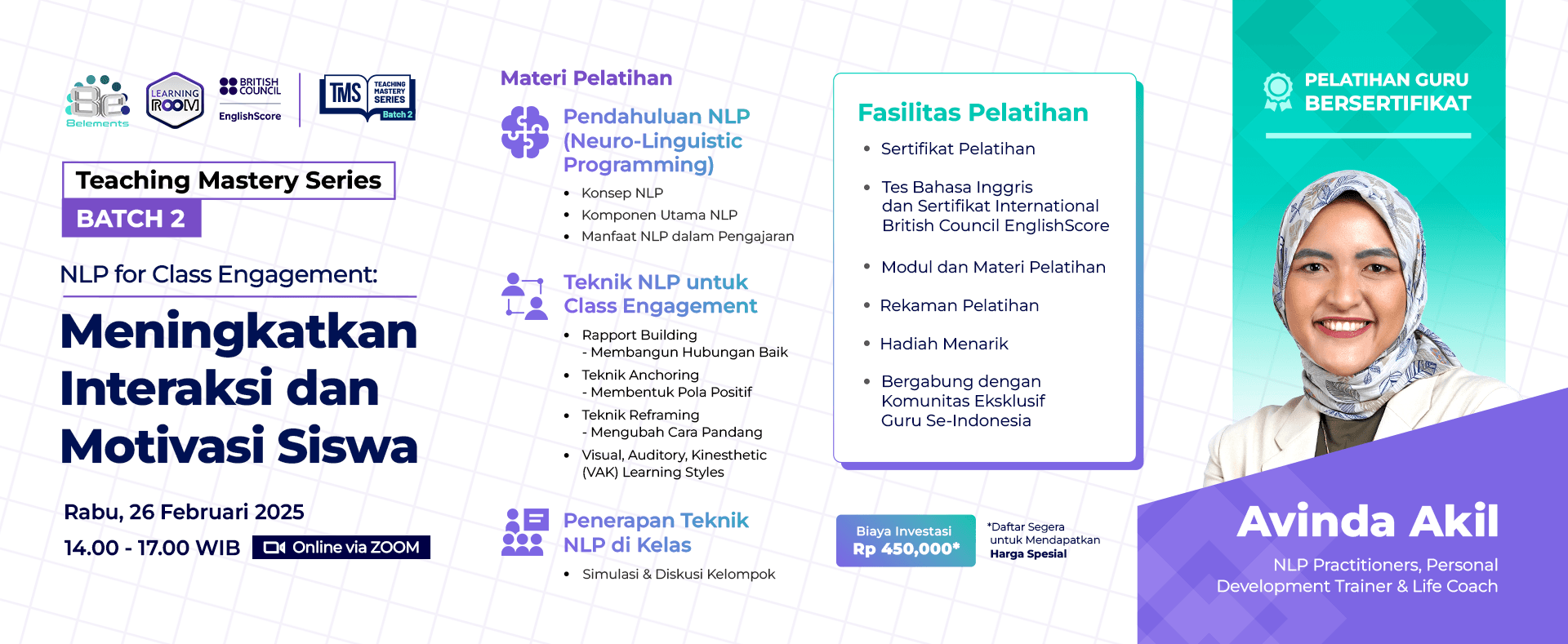 Teaching Mastery Series Batch 2 | NLP for Class Engagement: Meningkatkan Interaksi dan Motivasi Siswa