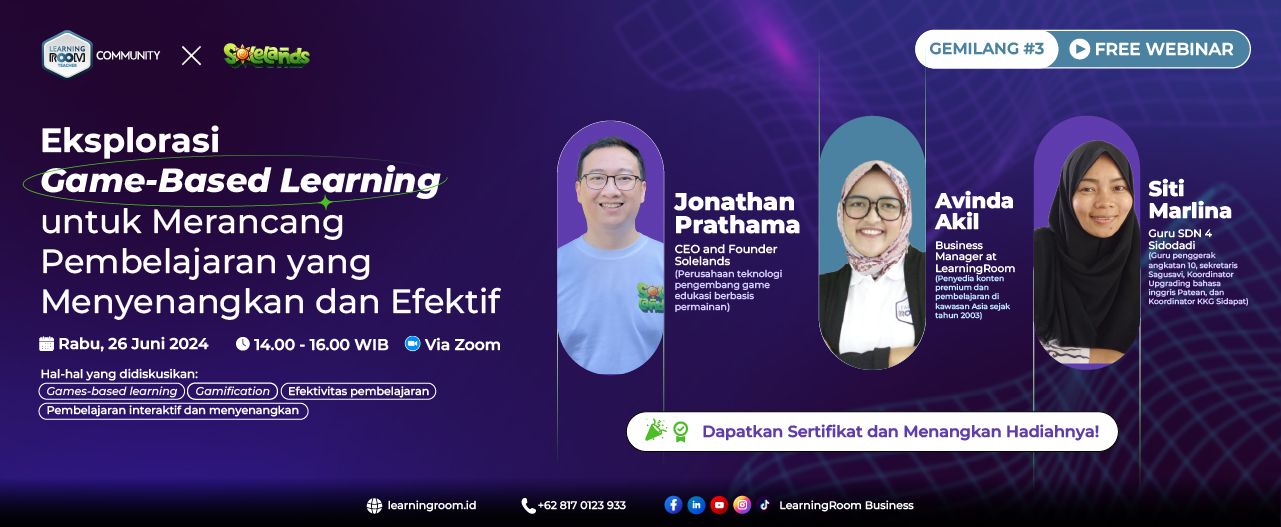 PAST EVENT: Eksplorasi Game-Based Learning Untuk Merancang Pembelajaran yang Menyenangkan dan Efektif