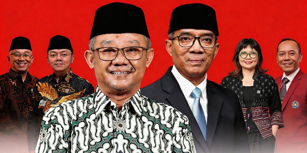 Dua Sosok Menteri Pendidikan di Kabinet Merah Putih dan Empat Wakilnya