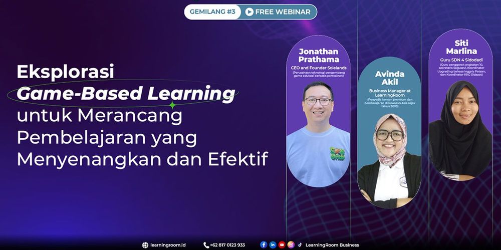 Naik Level! Webinar LearningRoom Ungkap Rahasia Game-Based Learning, dan Manfaatnya!