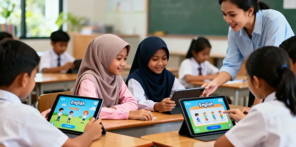 Integrasi AI & Pembelajaran Adaptif Bahasa Inggris