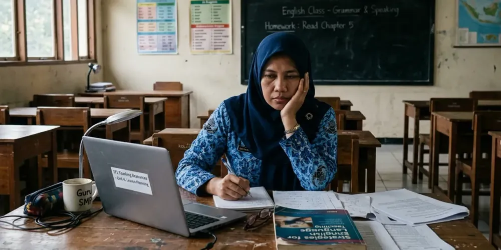 English Teachers in Indonesia Often Come from Different Fields